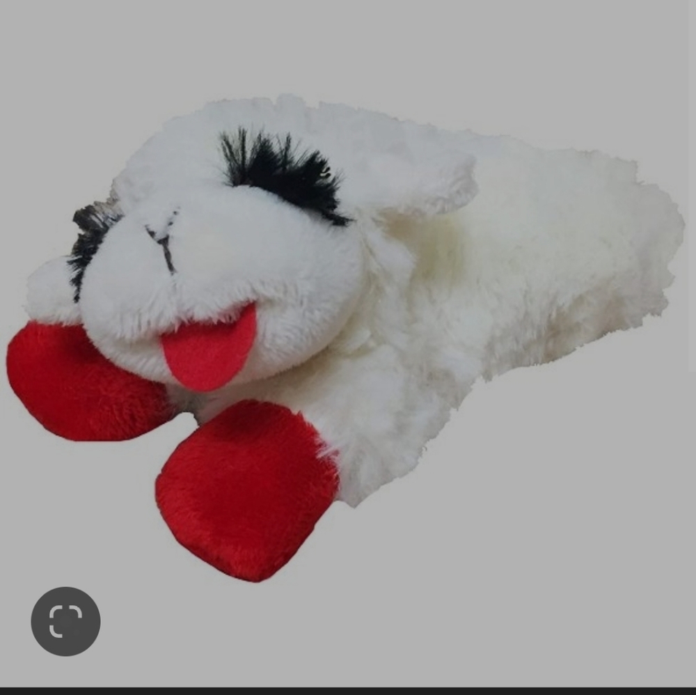 Lamb Chop Dog Toy w/ Squeaker